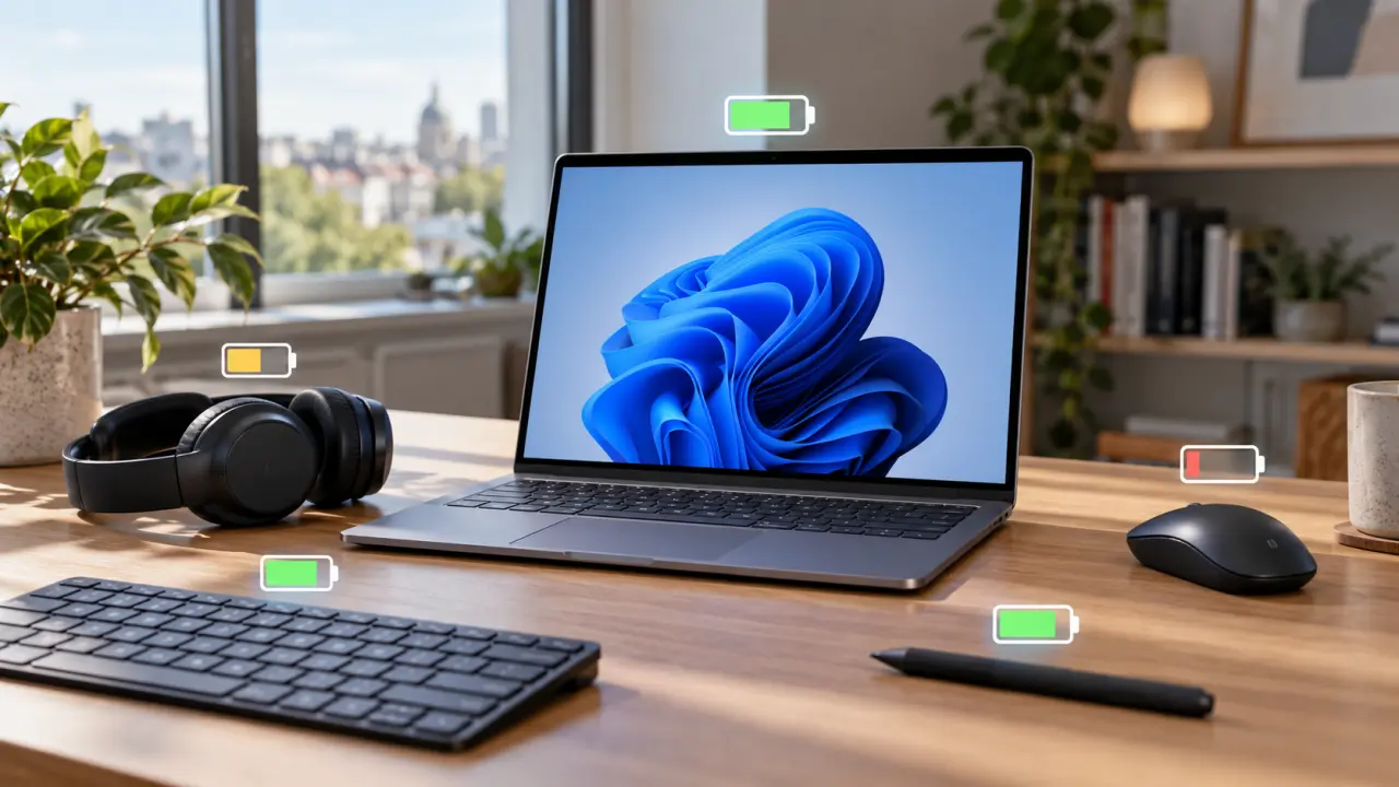 Windows 11 Battery Status widget prati sve baterije
