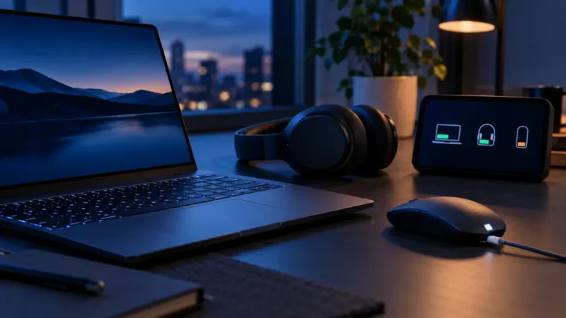 Windows 11 Battery Status widget prati bateriju laptopa i bežičnih dodataka